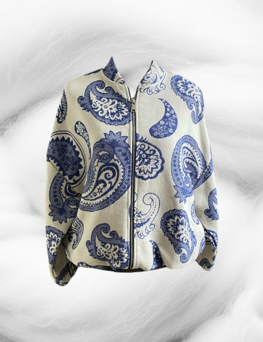 Veste Bomber oversize à motif Jannah