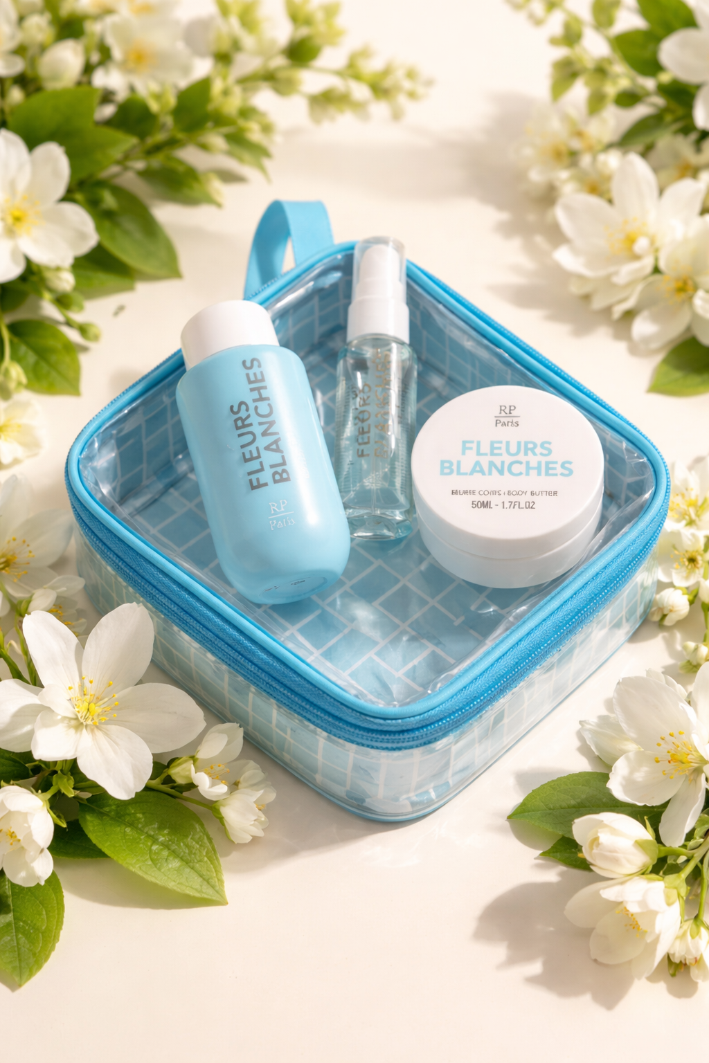 Trousse Fleurs Blanches - RP Paris