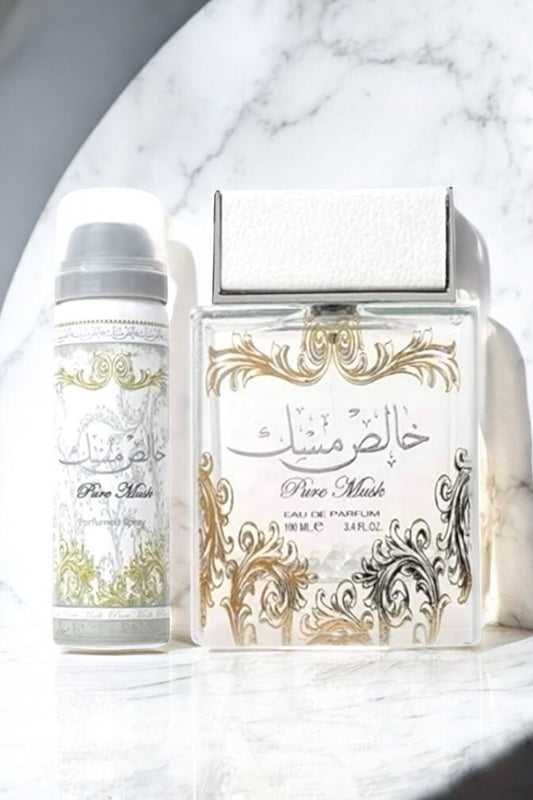 Pure Musk + Offert Musc Roll - On Pure Musk Ard Al Zaafaran  - Lattafa